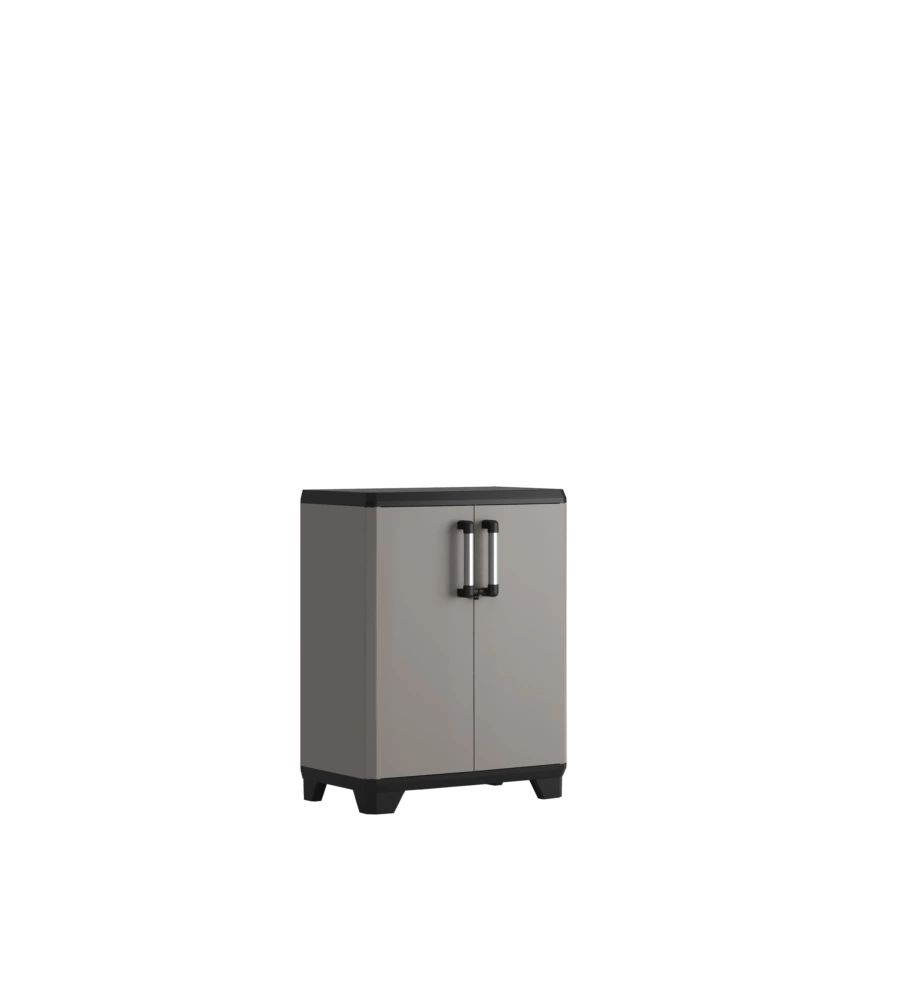 ARMADIO IN RESINA BASSO KETER "SISTEMA NEW" GRIGIO, 68X39X90 CM